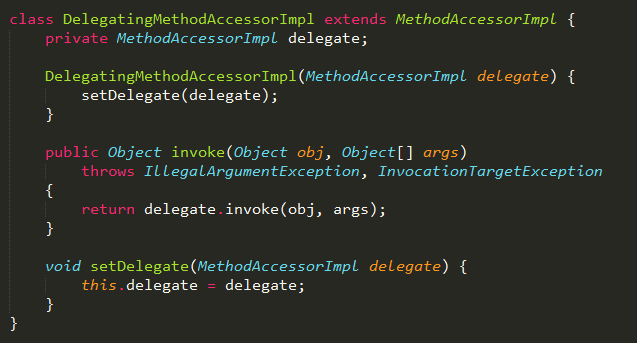 DelegatingMethodAccessorImpl