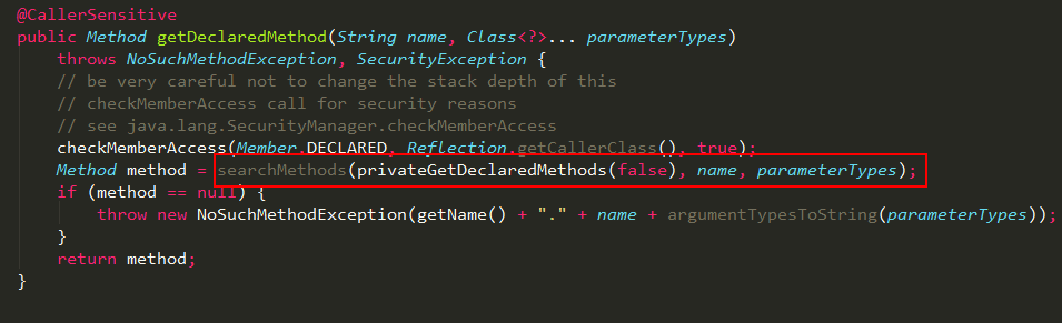 getDeclaredMethod