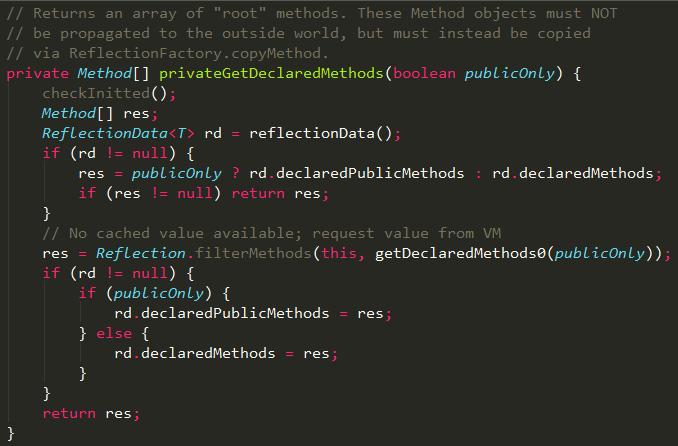 privateGetDeclaredMethods