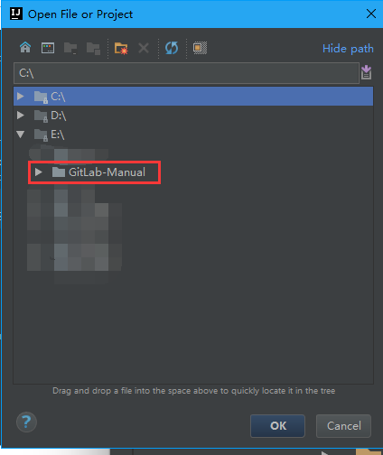 选择Git项目目录