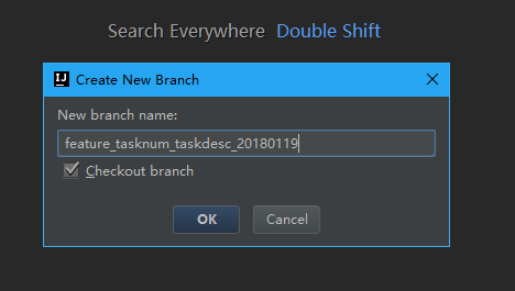 IDEA-创建feature分支