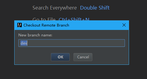 IDEA-命名本地分支
