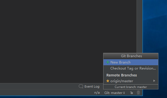 IDEA-Git分支菜单